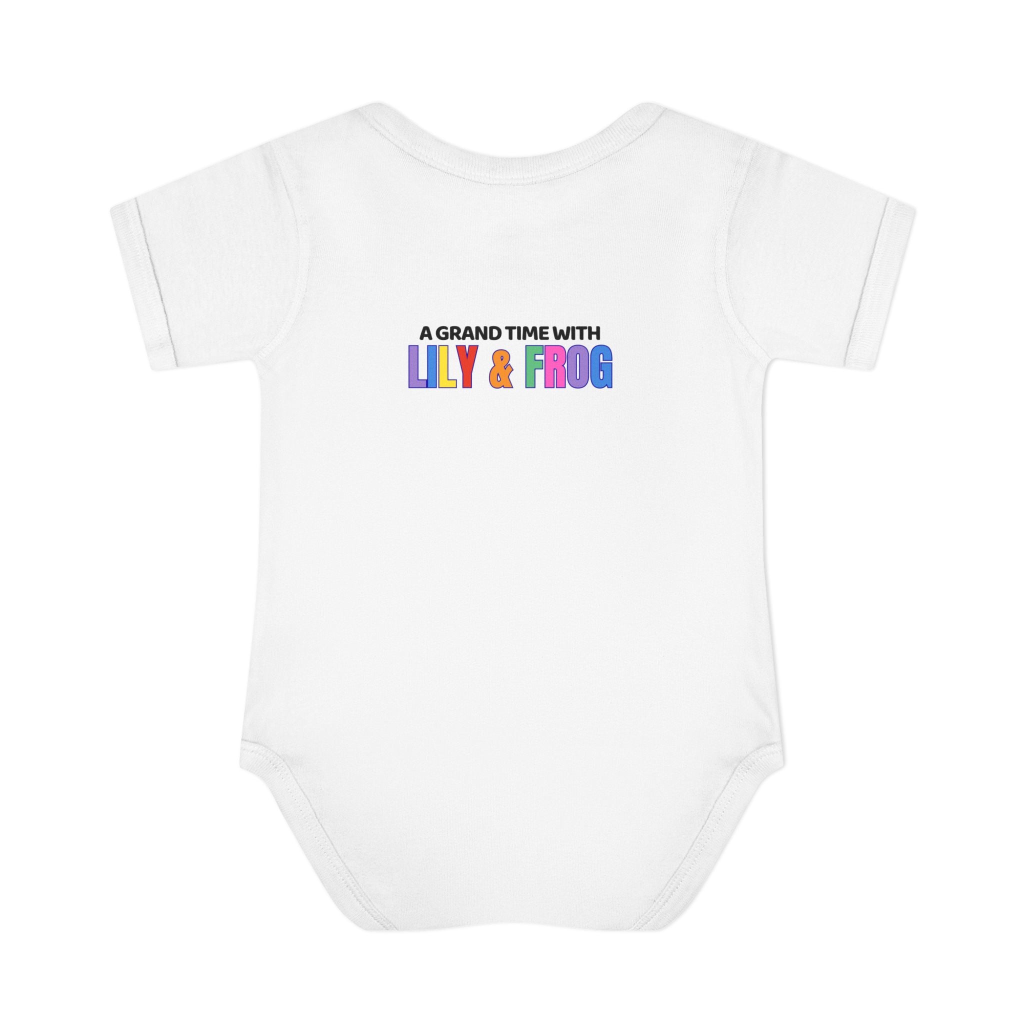 Infant Bodysuit - "Ribbit Ribbit" Lily & Frog Playtime Shirt