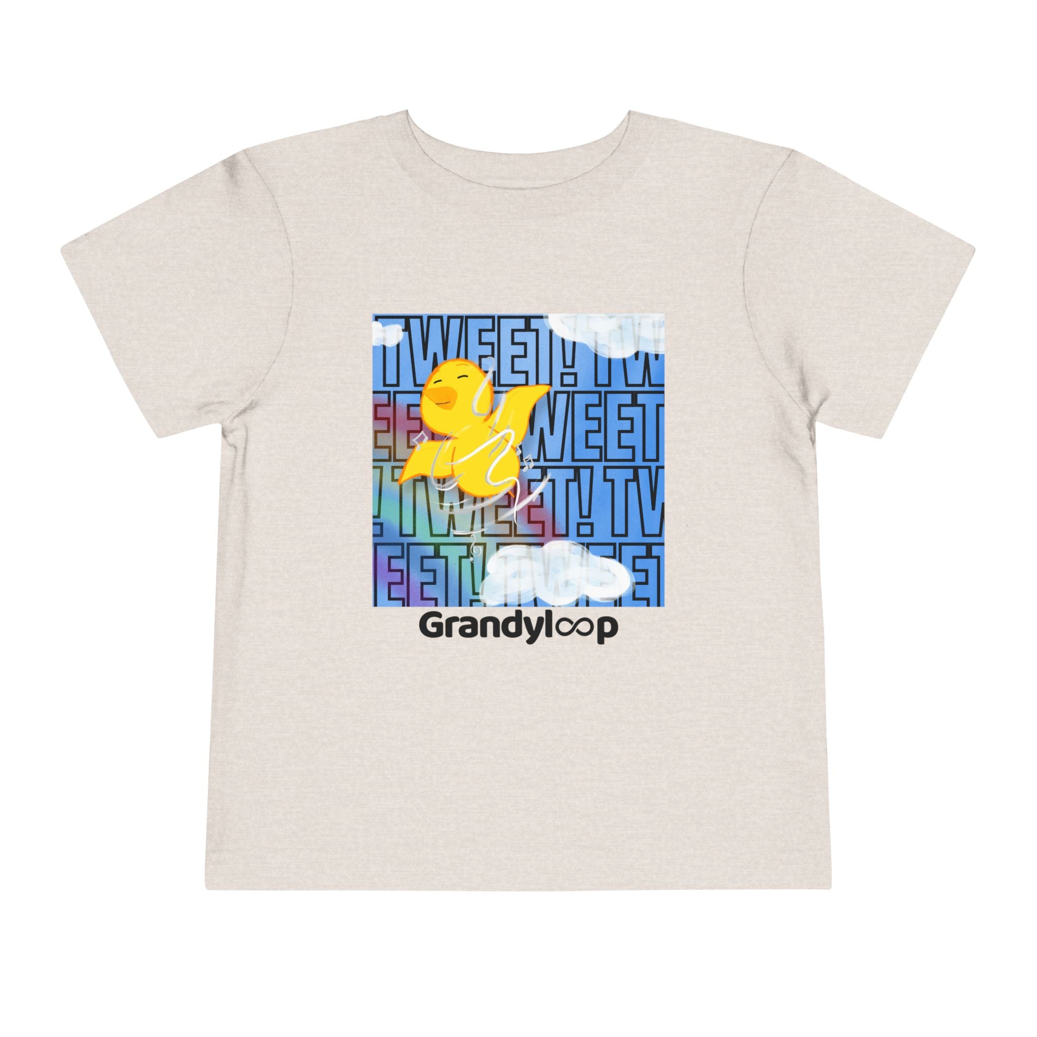 Toddler Tee — "Tweet Tweet" Cloud & Bird Playtime Shirt