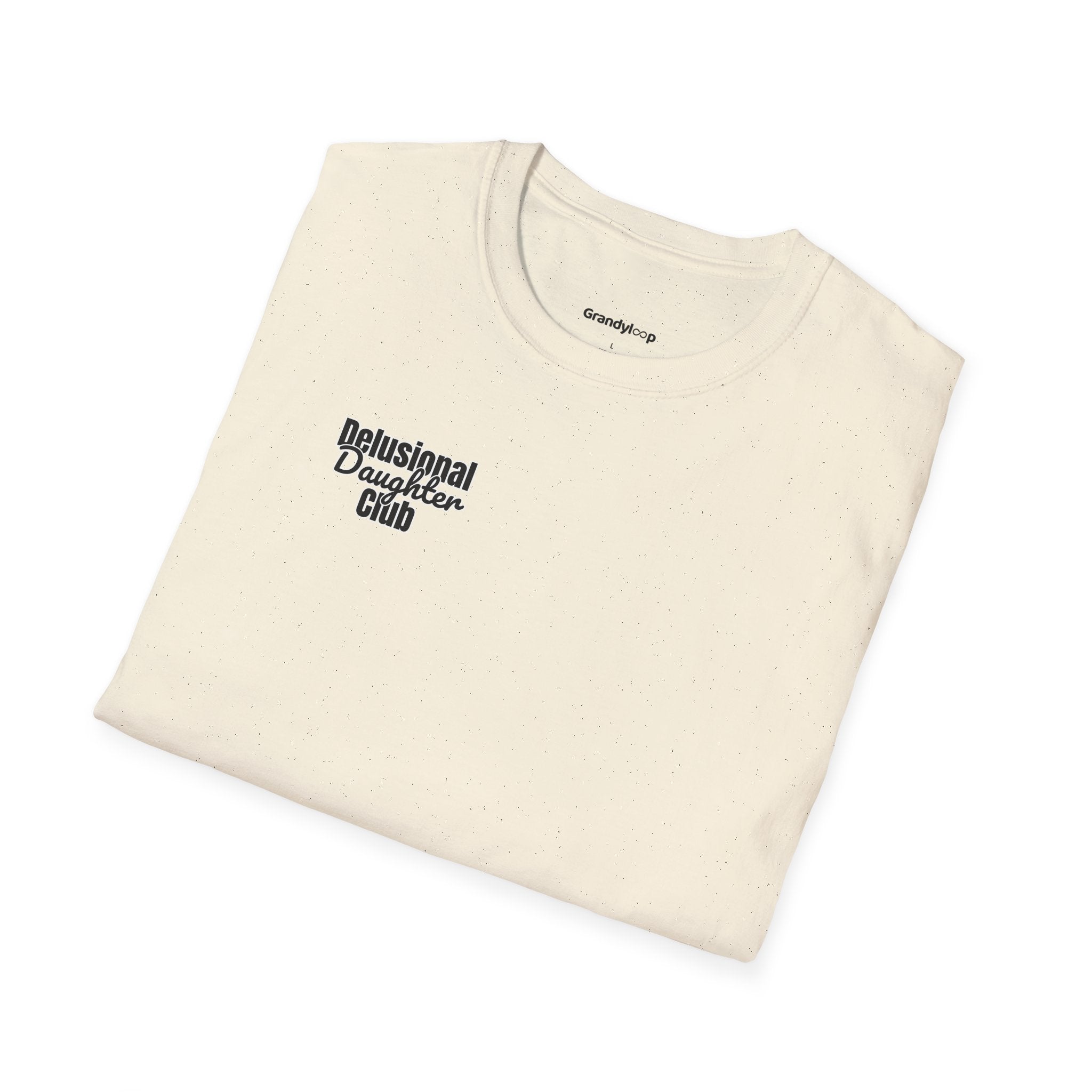 T-Shirt — "Delusional Daughter Club" Minimal Chest Logo Tee