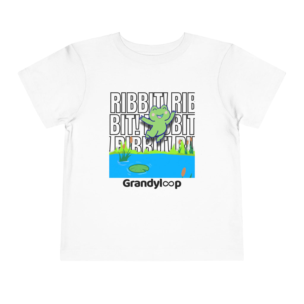 Toddler Tee — "Ribbit Ribbit" Lily & Frog Playtime Shirt