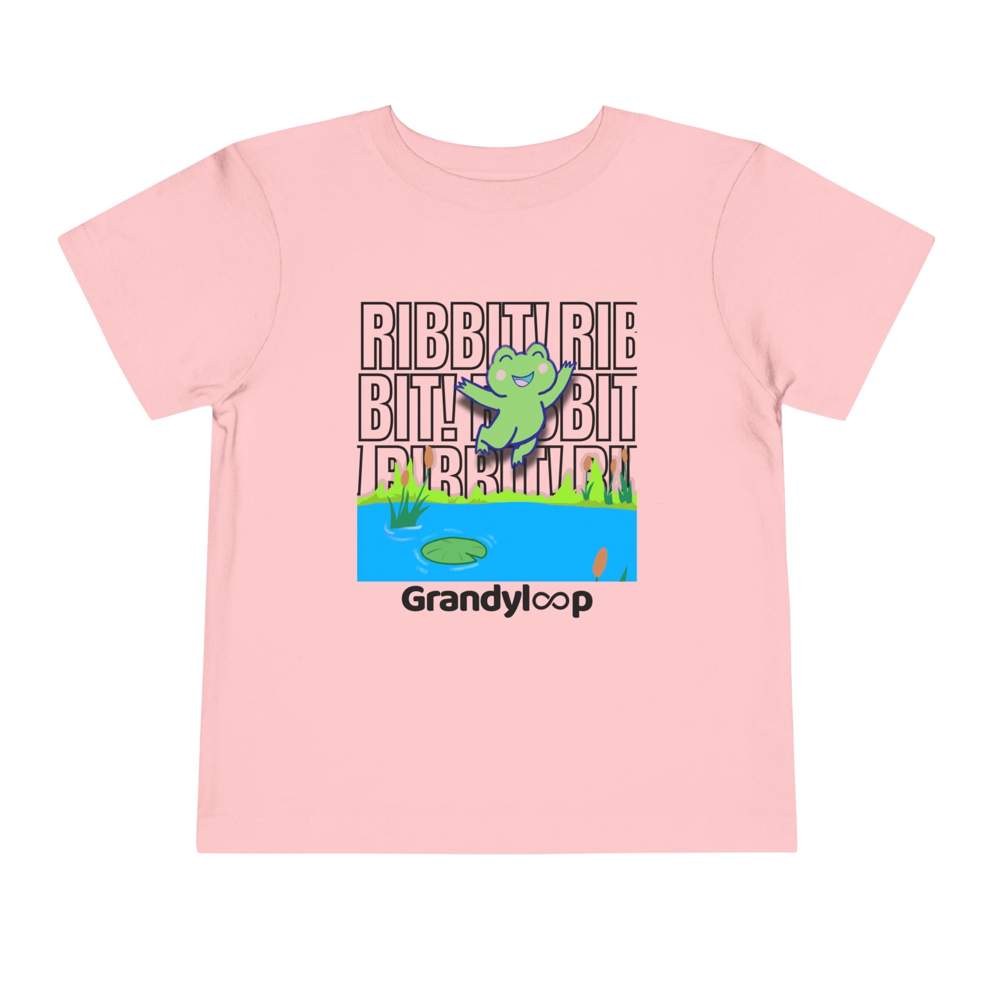 Toddler Tee — "Ribbit Ribbit" Lily & Frog Playtime Shirt