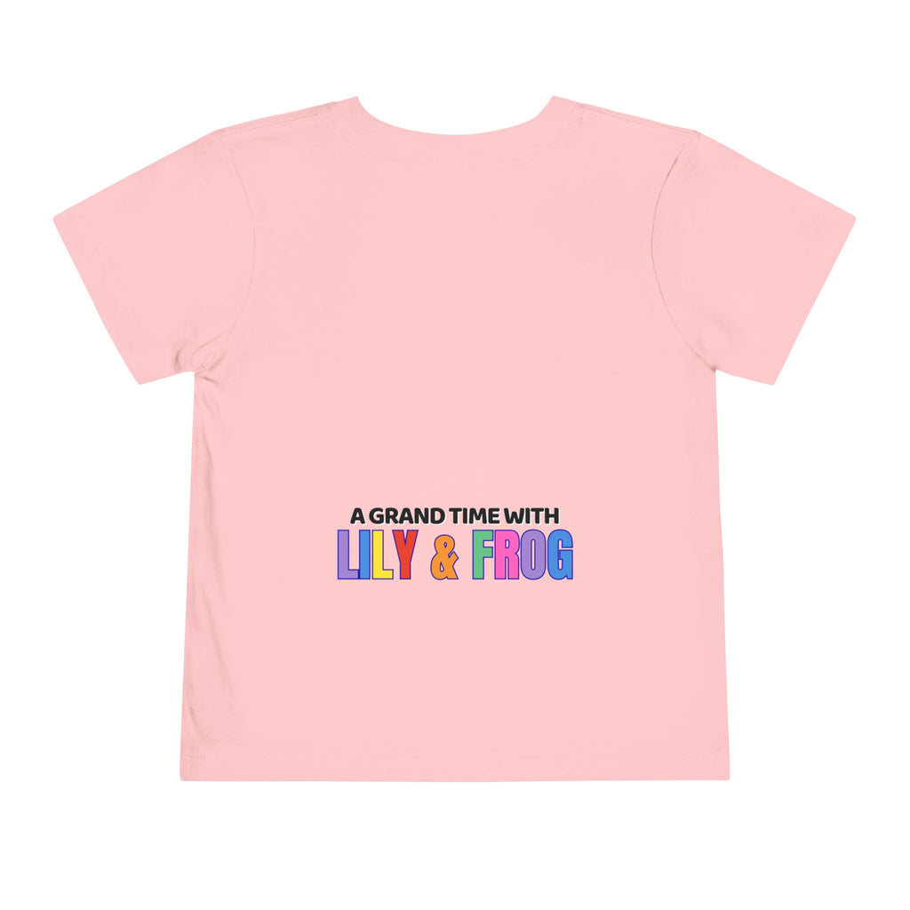 Toddler Tee — "Ribbit Ribbit" Lily & Frog Playtime Shirt
