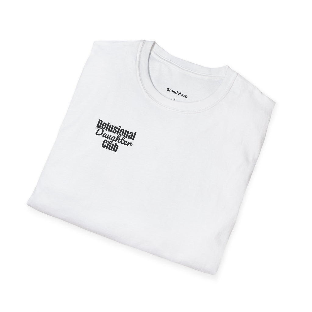 T-Shirt — "Delusional Daughter Club" Minimal Chest Logo Tee