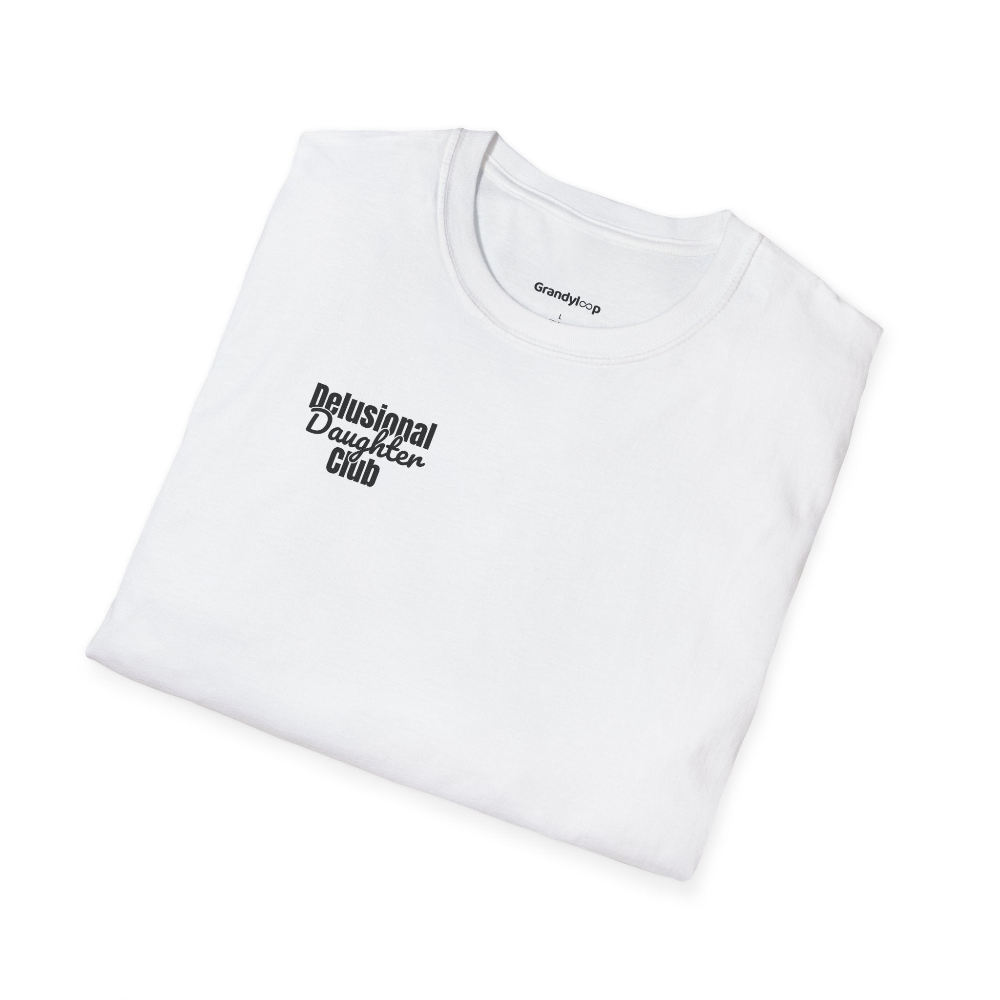 T-Shirt — "Delusional Daughter Club" Minimal Chest Logo Tee