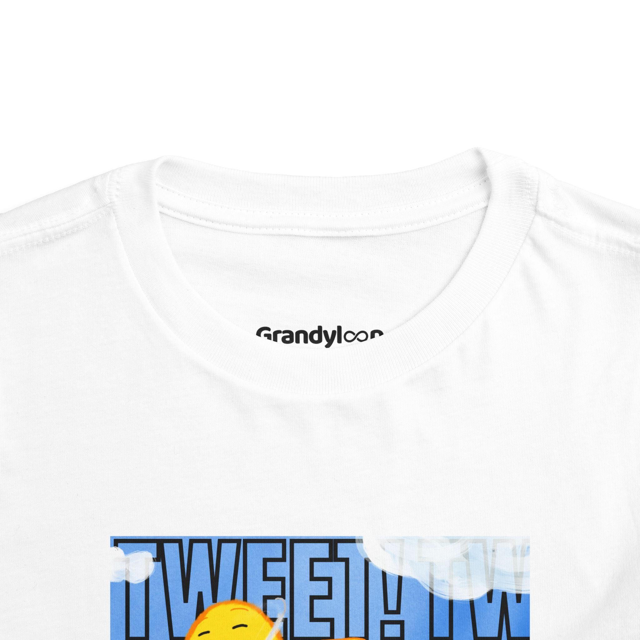 Toddler Tee — "Tweet Tweet" Cloud & Bird Playtime Shirt