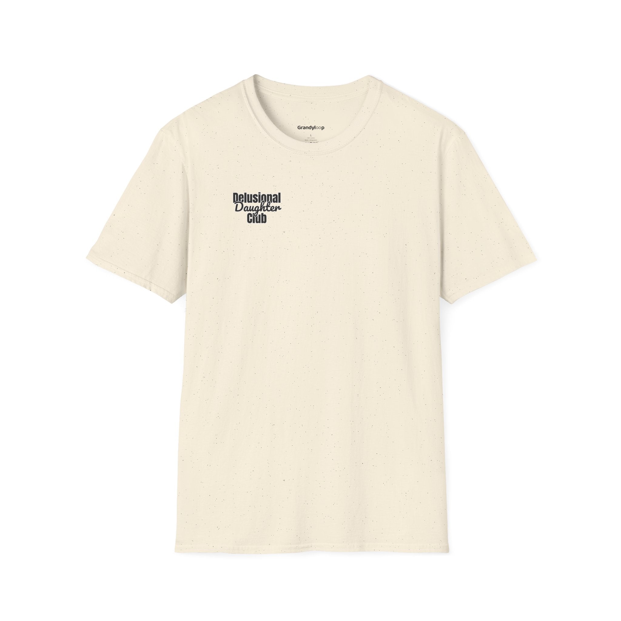 T-Shirt — "Delusional Daughter Club" Minimal Chest Logo Tee