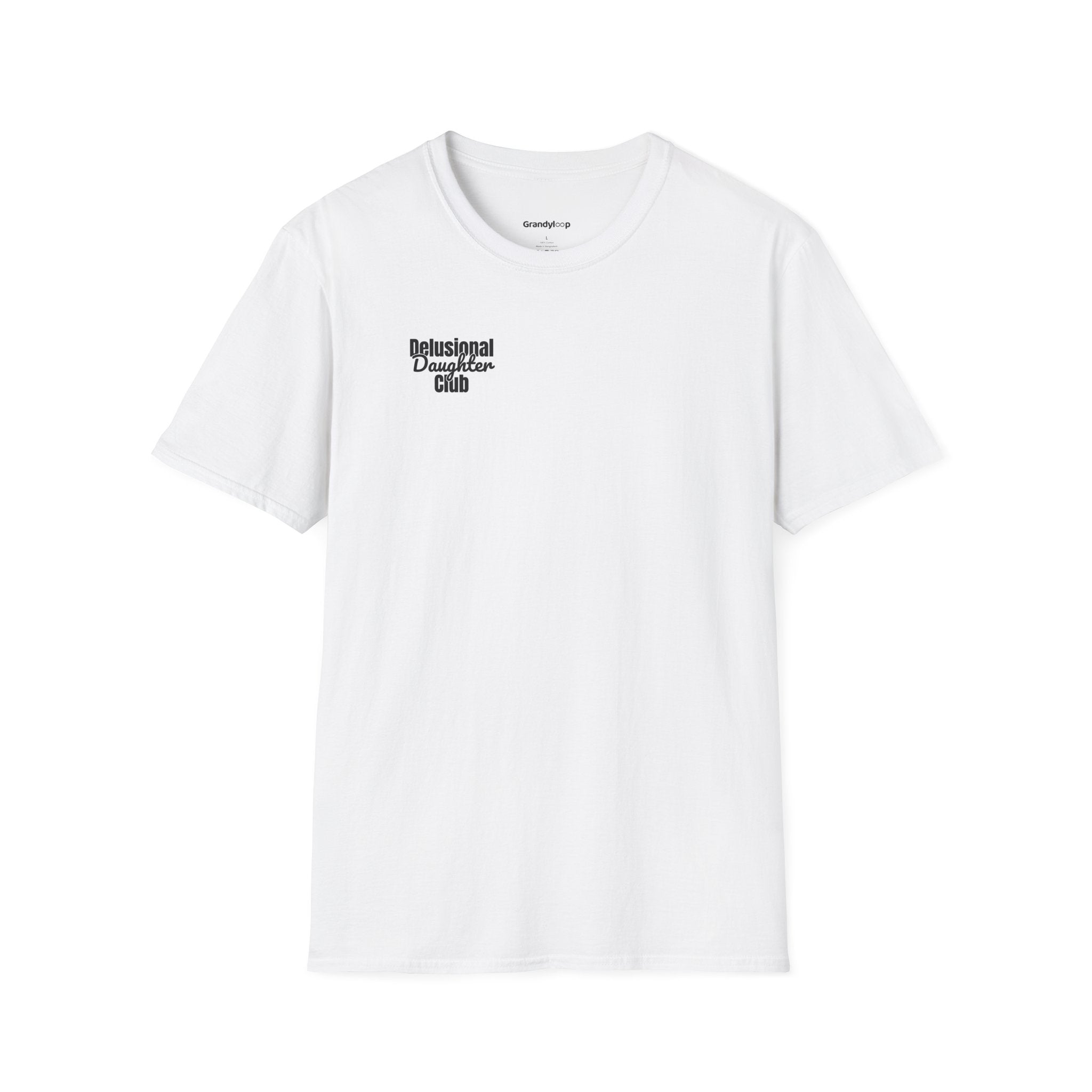 T-Shirt — "Delusional Daughter Club" Minimal Chest Logo Tee