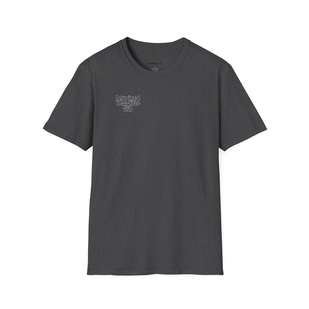 T-Shirt — "Delusional Daughter Club" Minimal Chest Logo Tee
