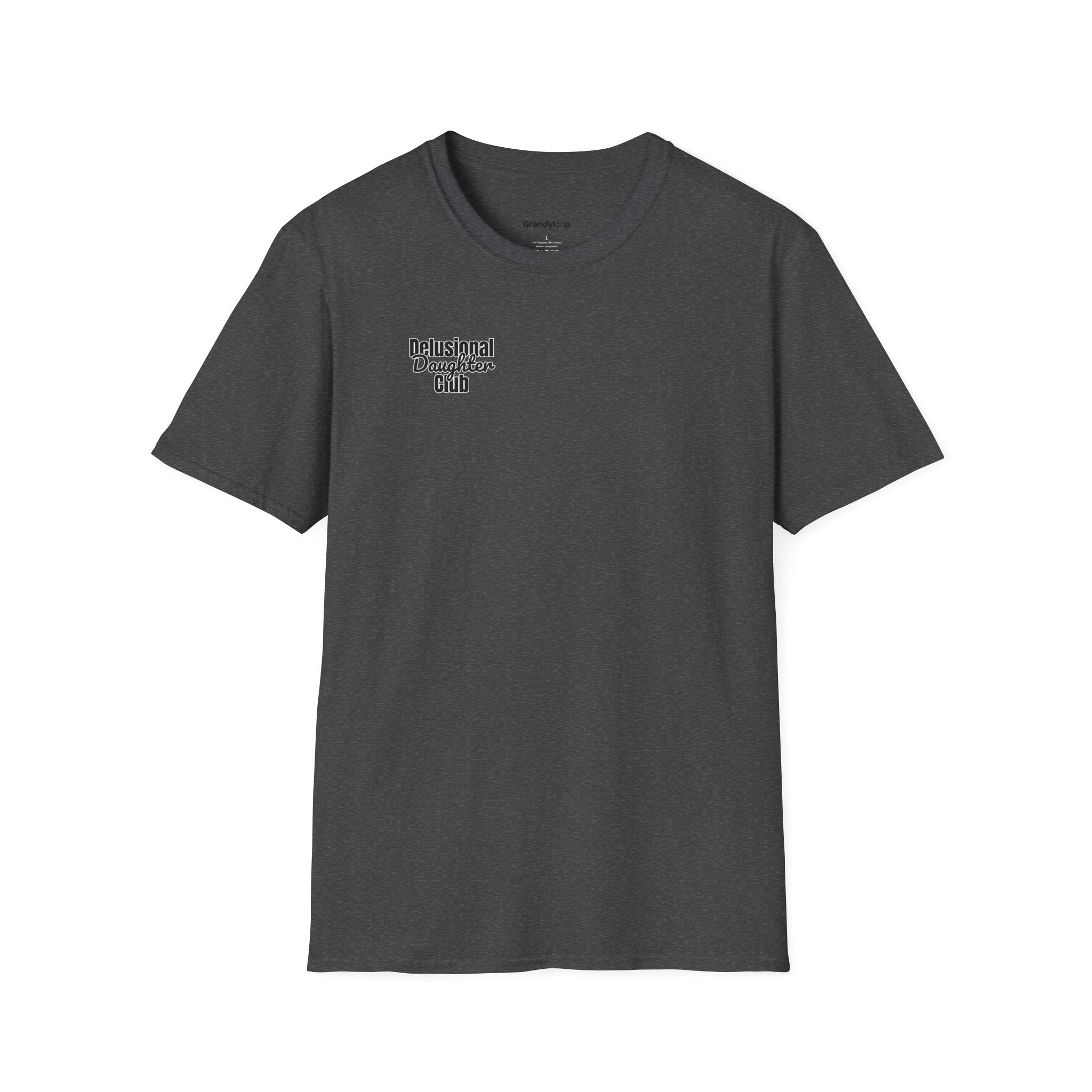 T-Shirt — "Delusional Daughter Club" Minimal Chest Logo Tee