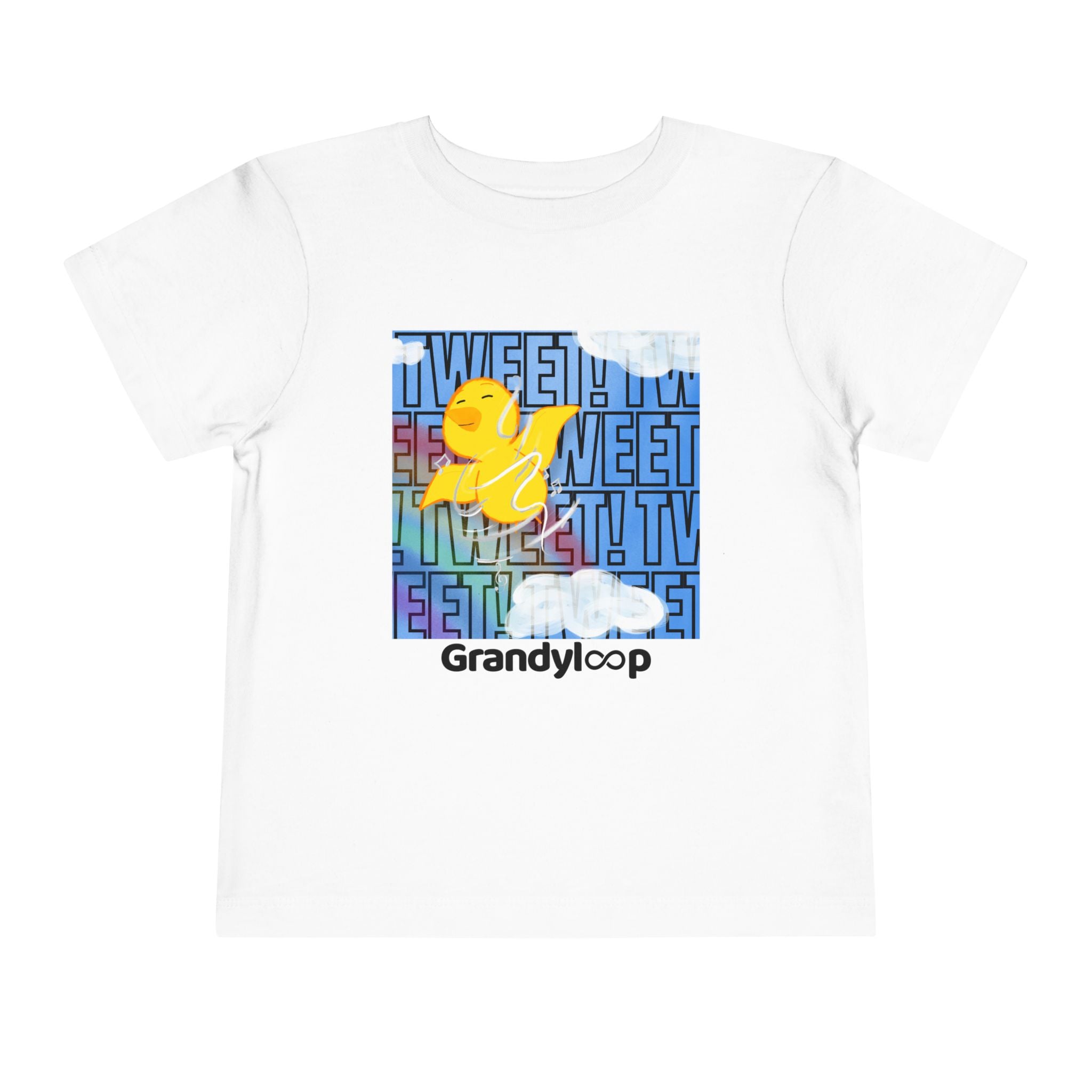 Toddler Tee — "Tweet Tweet" Cloud & Bird Playtime Shirt
