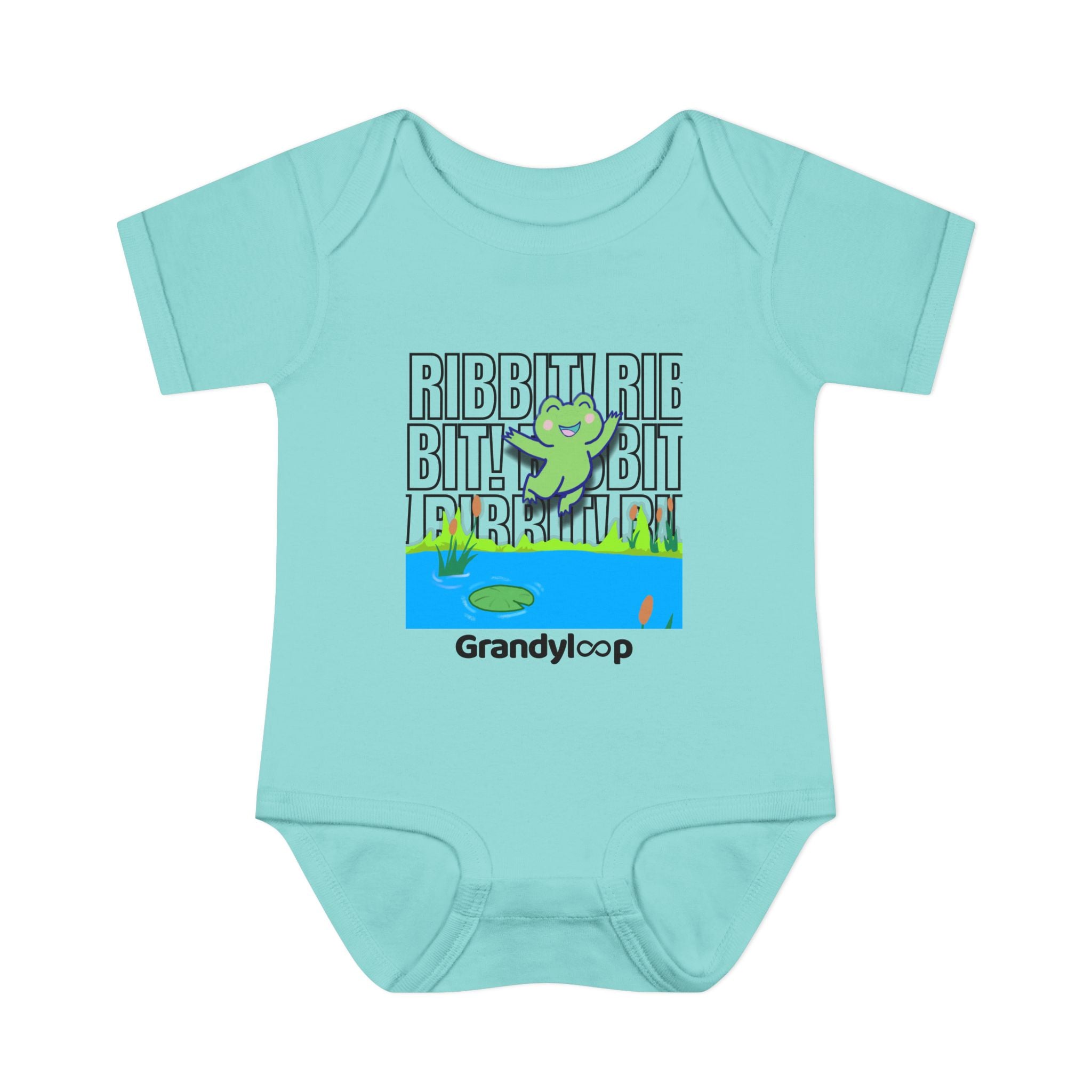 Infant Bodysuit - "Ribbit Ribbit" Lily & Frog Playtime Shirt