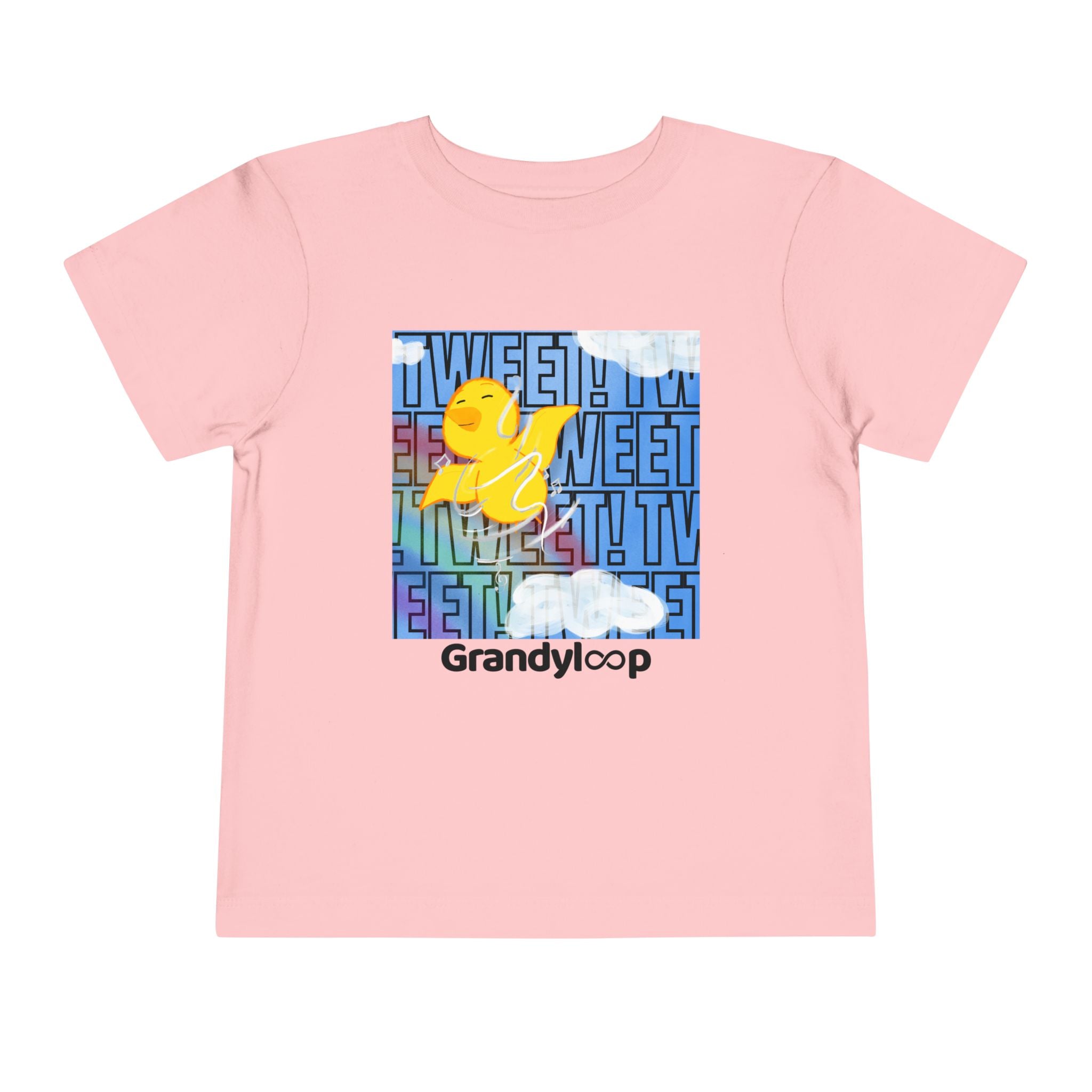 Toddler Tee — "Tweet Tweet" Cloud & Bird Playtime Shirt