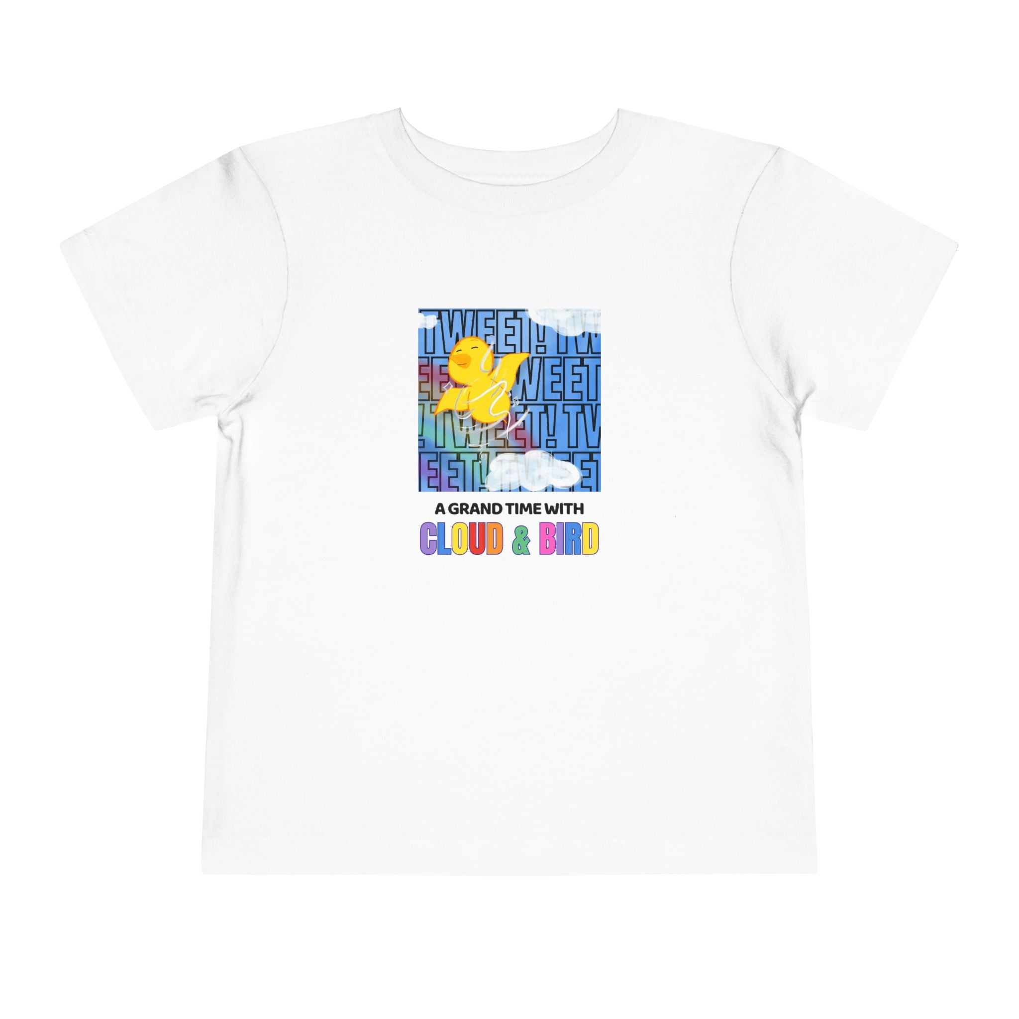 Toddler Tee - "Tweet Tweet" Cloud & Bird