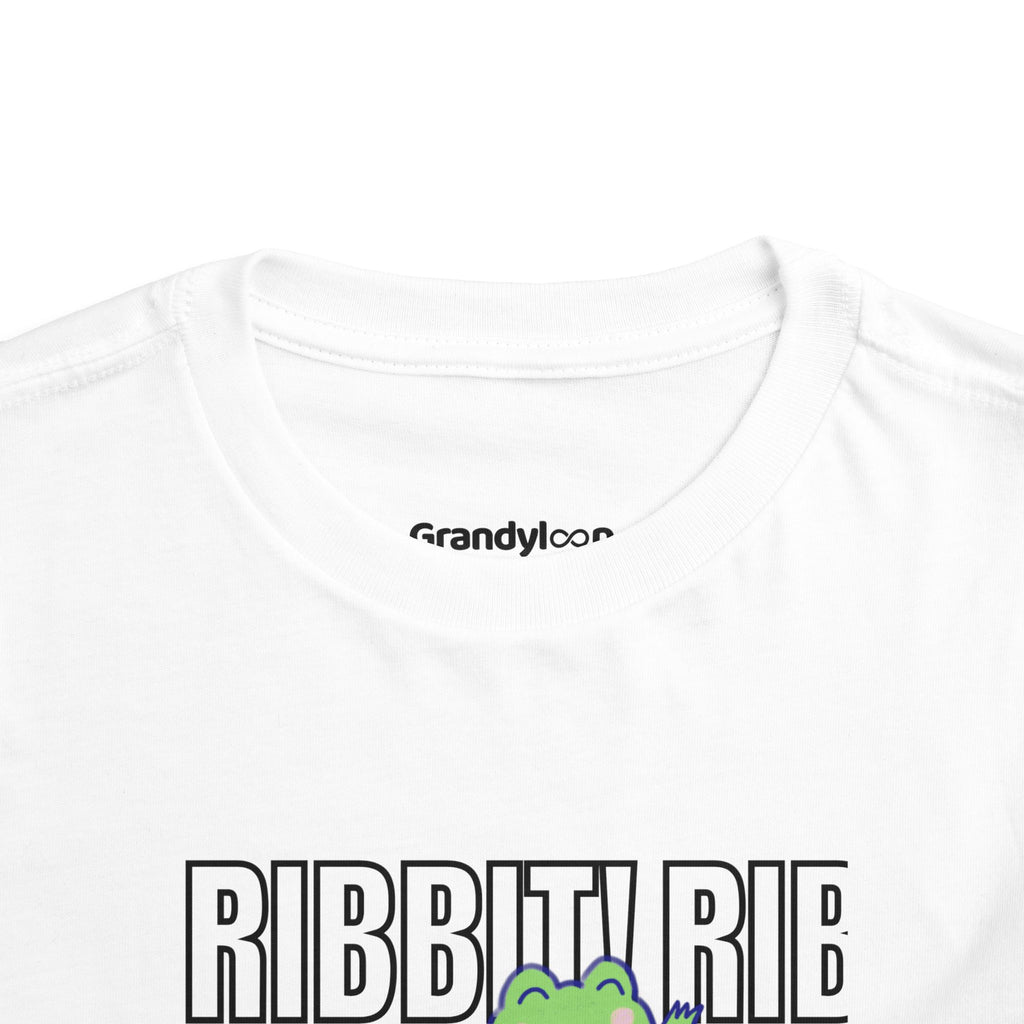 Toddler Tee — "Ribbit Ribbit" Lily & Frog Playtime Shirt