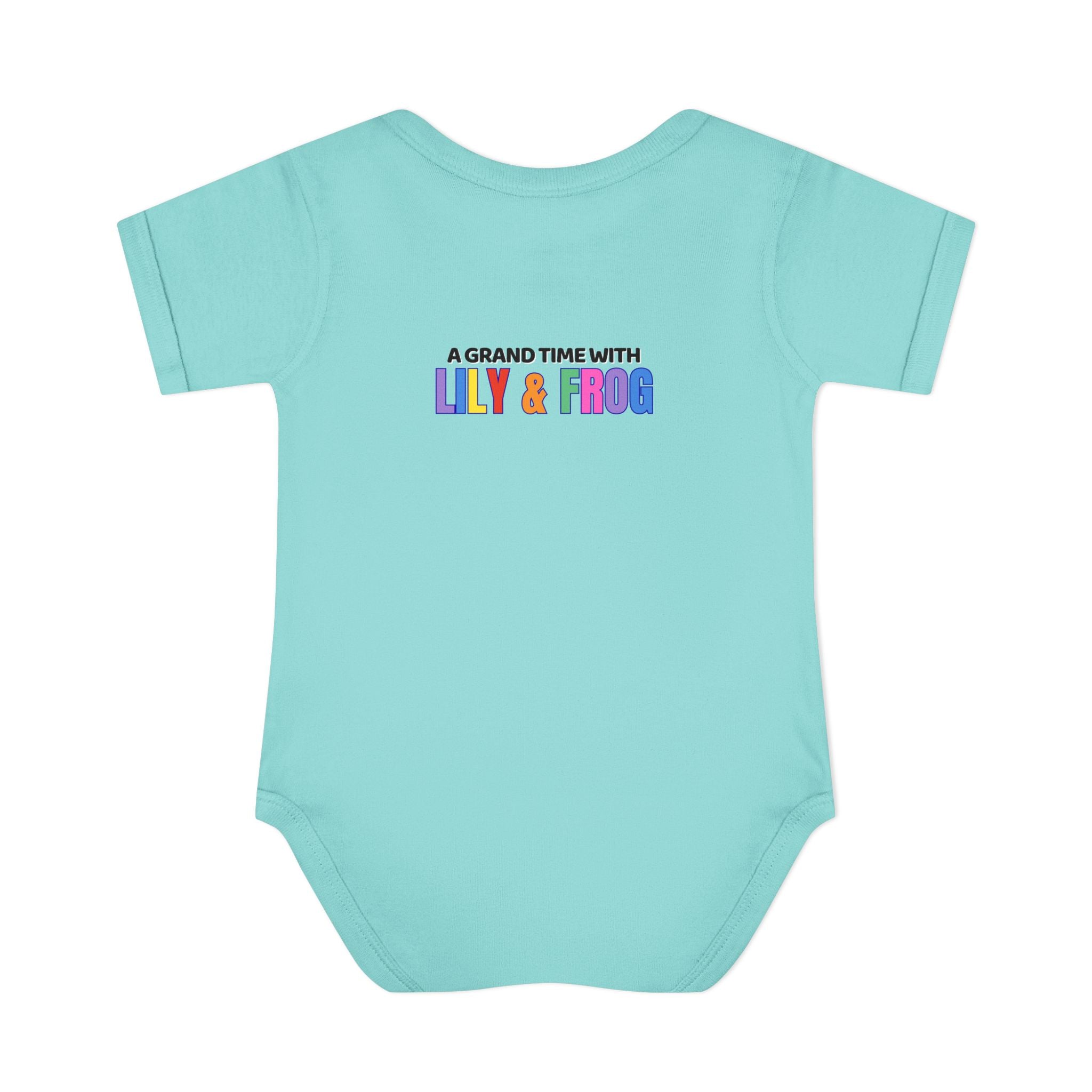 Infant Bodysuit - "Ribbit Ribbit" Lily & Frog Playtime Shirt