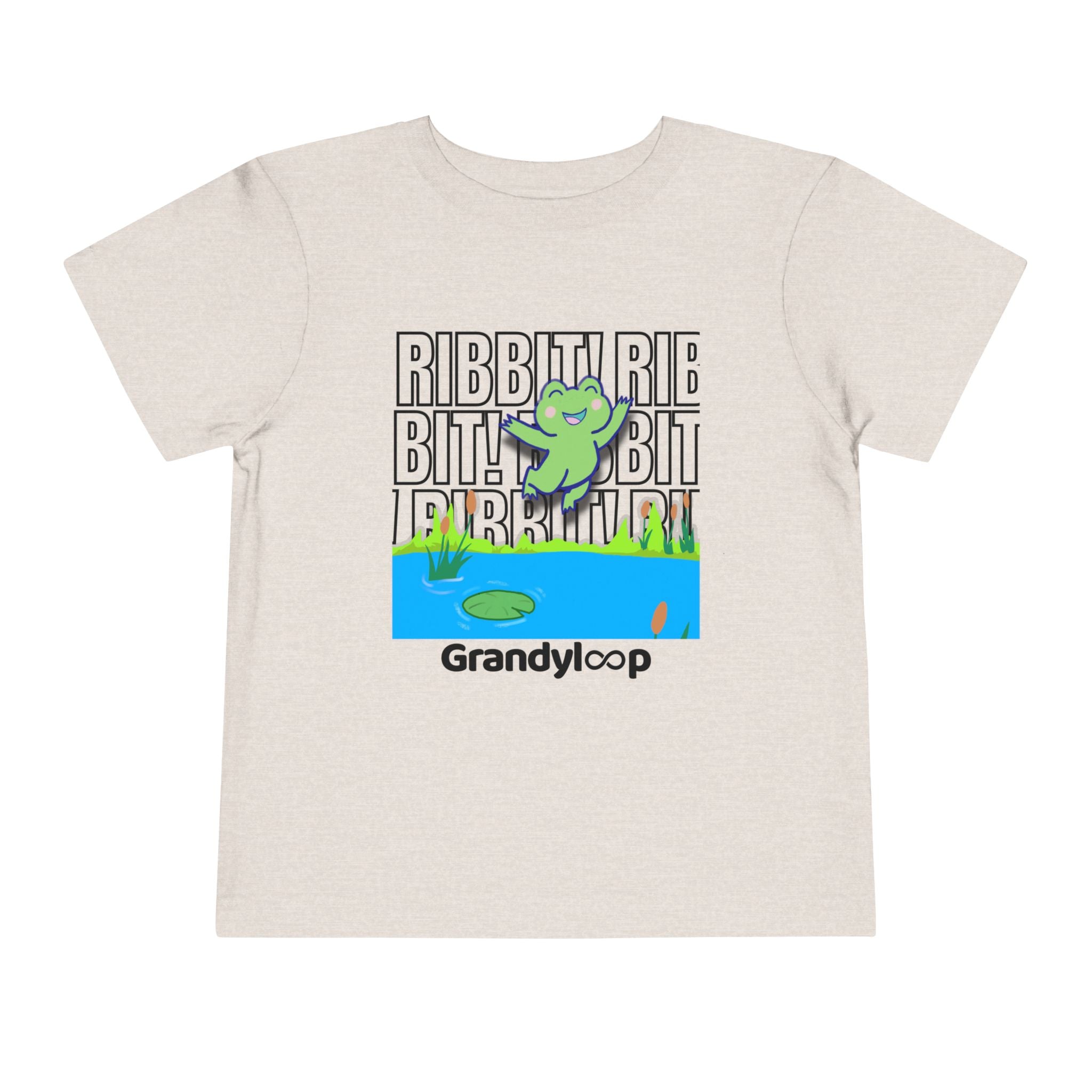 Toddler Tee — "Ribbit Ribbit" Lily & Frog Playtime Shirt