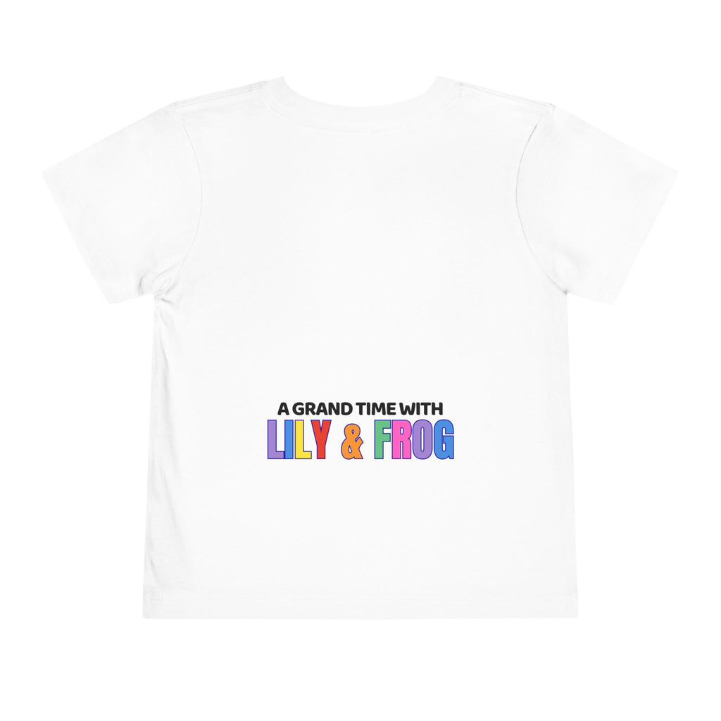 Toddler Tee — "Ribbit Ribbit" Lily & Frog Playtime Shirt